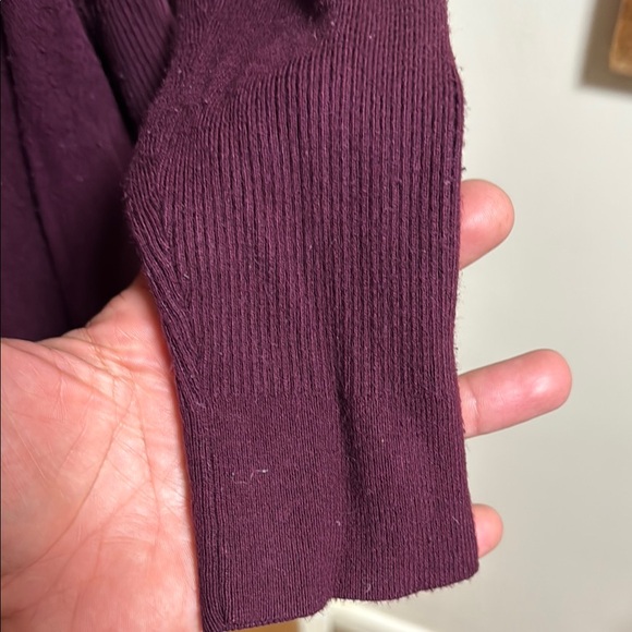 White House Black Market Purple Cardigan Open Front - Picture 6 of 7